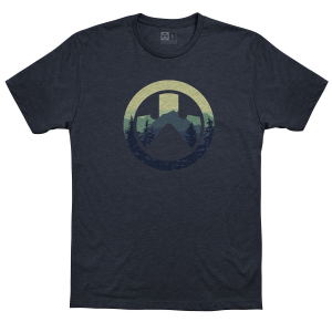Magpul MAG1136-411-S Men's Cascade Icon CVC Navy Heather Cotton/Polyester Short Sleeve Small