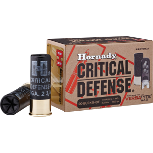 Hornady 86240 Critical Defense 12 Gauge 2.75 in 00 Buck Shot 10 Per Box/ 10 Cs