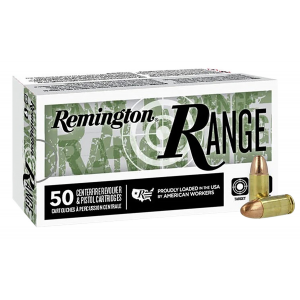 ington Ammunition R27778 Range 9mm Luger 115 Gr Full Metal Jacket 50 Per Box/ 20 Case Ammo