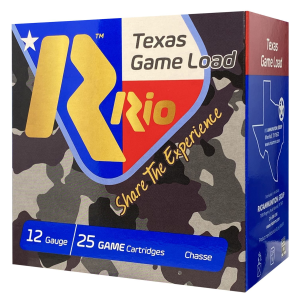 Rio Ammunition TGHV366 Texas Game Load High Velocity 12Gauge 2.75 in 1 1/4oz 6Shot 25 Per Box/10 Case, Shotgun Shells - Rio
