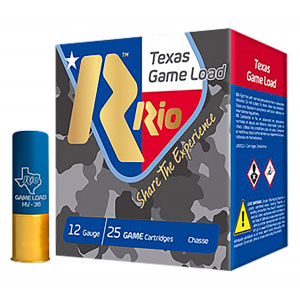  Ammunition TGHV368TX Texas Game Load High Velocity 12 Gauge 2.75 In 1 1/4 Oz 8 Shot 25 Per Box/ 10 Case Ammo