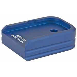 Leapers PUBGL01B, Inc. - UTG +0 Base Pad, Aluminum, Matte Blue Color, Anodized Finish - Leapers