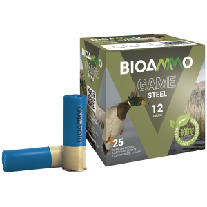 Bioammo BLS2840 Steel Game 12Gauge 2.75 in 1oz 4Shot 25 Per Box/10 Case, Shotgun Shells - Bioammo