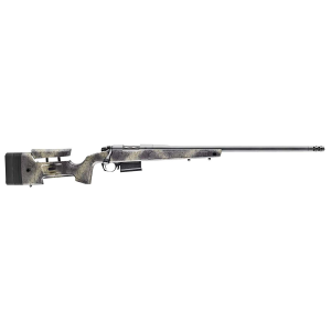 Bergara Rifles B14LM3613 B-14 Wilderness HMR 7mm PRC 5+1 24 in Threaded, Sniper Gray Cerakote Barrel/Rec, Adj. SoftTouch Woodland Camo Stock with Mini-Chassis, Omni Muzzle Brake