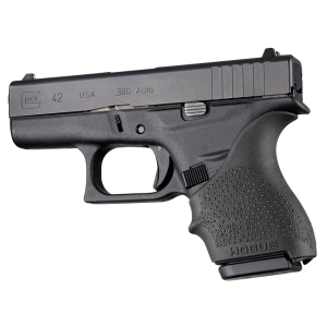 Hogue 18200 HandAll Beavertail Grip Sleeve Textured Black Rubber for Glock 42\t 43