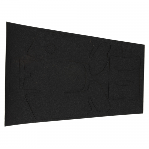 Hogue HandAll Beavertail, Rubber Adhesive Grip, Grain Texture, Black, For Glock 17/22/31 Gen 4 17160
