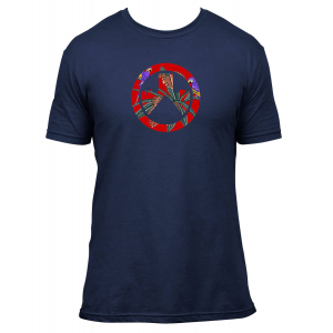 Magpul MAG1286-410-M Aloha Icon Navy Cotton Short Sleeve Medium