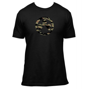 Magpul MAG1292-001-2X Tiger Stripe Icon Black Cotton/Polyester Short Sleeve 2XL