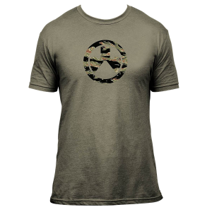 Magpul MAG1292-317-M Tiger Stripe Icon Olive Drab Heather Cotton/Polyester Short Sleeve Medium