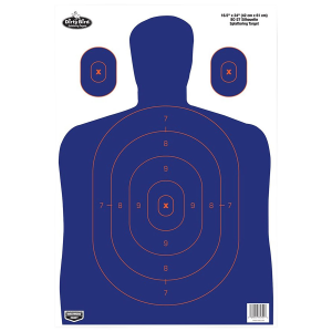 Birchwood Casey 35753 Dirty Bird Silhouette Tagboard Hanging 16.50 in x 24 in Blue/Orange 3 Per Pkg
