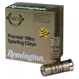REMINGTON Ammunition 28850 Premier Nitro Sporting Clay 12 Gauge 2.75 In 1 Oz 7.5 Shot 25 Per Box/ 10 Cs