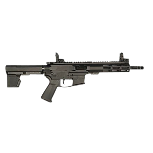 ArmaLite M-15 PDW 9mm Luger 33+1 8.50 in, Black, Muzzle Brake, Buffer Tube (No Brace), Magpul Furniture, MOE+ Grip, MBUS Sights (Glock Mag Compatible)