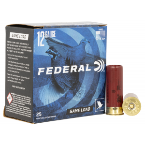 FEDERAL H1218 Game-shok Upland 12 Gauge 2.75 In 1 Oz 8 Shot 25 Per Box/ 10 Cs