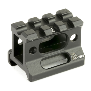 Leapers, Inc. - UTG Riser Mount, 1 in, 3 Slots, Fits Picatinny, Black Finish MT-RSX1S - Leapers