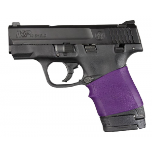 Hogue 18006 HandAll Jr. Grip Sleeve made of Rubber with Textured Purple Finish for Ruger LCP