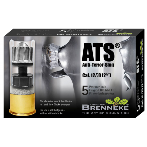 BRENNEKE Sl122ats Ats Home Defense 12 Gauge 2.75 In 1 Oz Slug Shot 5 Per Box/ 50 Cs 040301281208 65995