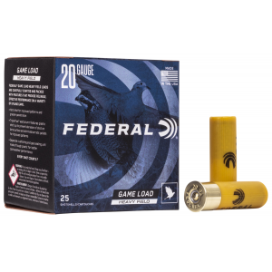 FEDERAL H20275 Game-shok Heavy Field 20 Gauge 2.75 In 1 Oz 7.5 Shot 25 Per Box/ 10 Cs