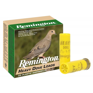 REMINGTON Ammunition 28777 Heavy Dove Loads 20 Gauge 2.75 In 1 Oz 7.5 Shot 25 Per Box/ 10 Cs