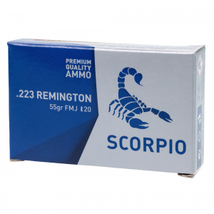 STV Technology Scorpio Ammo, 223 Remington, 55 Grain, Full Metal Jacket, 20 Round Box S223055f