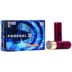 FEDERAL F13100 Power-shok Magnum 12 Gauge 3 In 1 7/8 Oz 00 Buck Shot 5 Per Box/ 50 Cs