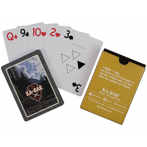 Ka-Bar 9914 Ka-Bar Playing Cards Multi-Color 3.50 in Doubles as Trail Markers
