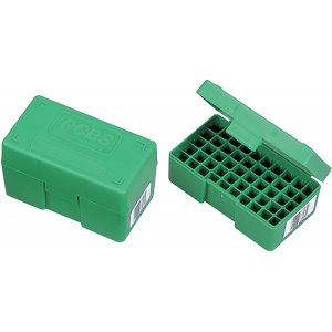 RCBS 86905 Ammo Box for Medium Pistol Green Plastic