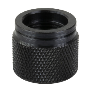 GrovTec GTHM245, Thread Protector, Black Oxide Finish, Black, 1/2X28 in Threaded, .705 in Diameter, Fits Most AR Barrels GTHM245
