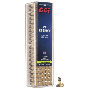 CCI 0026 Specialty Cb Pest Control 22 Short 29 Gr Lead Round Nose 100 Per Box/ 50 Cs