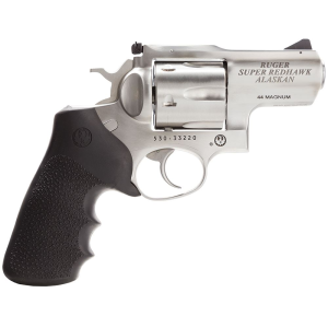 Ruger 5303 Super Redhawk Alaskan 44 Rem Mag 2.50 in Barrel 6rd Cylinder, Satin Stainless Steel, Hogue Tamer Monogrip, Transfer Bar Safety , Revolver