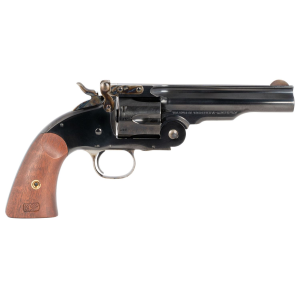 Taylors & Company 550681 Second Model Schofield 38 Special Caliber with 5 in Barrel, 6rd Capacity Cylinder, Overall Blued Finish Steel & Walnut Grip , Revolver