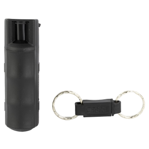 Sabre HC14BKUS02 Pepper Spray Red USA Formula Spray With Quick Release Key Ring 25 Bursts Range 10 ft Black