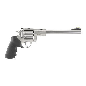 Ruger 5526 Super Redhawk 22 Hornet 8 Shot 9.50 in Satin Stainless Steel Barrel, Cylinder & Frame, Black Hogue Tamer Monogrip Grip, Transfer Bar Safety