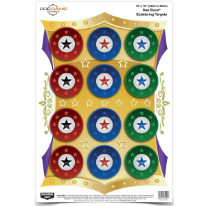 Birchwood Casey Pregame Target, Star Burst, 12x18, 8 Targets 35572