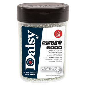 Daisy 60 PrecisionMax Premium 177 Zinc Plated Steel 6000 Per Bottle