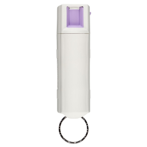 Sabre HC14GL02 Pepper Spray Red USA Formula Spray With Glow in the Dark Case\t Quick Release Key Ring 25 Bursts Range 10 ft White