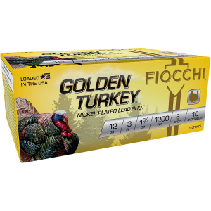 cchi 123TRKC6 Golden Turkey 12 Gauge 3 In 1 3/4 Oz 6 Shot 10 Per Box/ 10 Cs Ammo