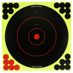 Birchwood Casey TDSNC812PK Target Dispenser Adhesive Paper 8 in Bullseye Includes Pasters 12 PK