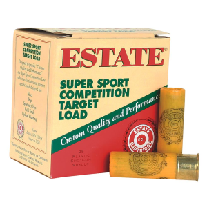 ESTATE Cartridge Ss2075 Super Sport Competition Target 20gauge 2.75 In 7/8oz 7.5shot 25 Per Box/10 Case, Shotgun Shells