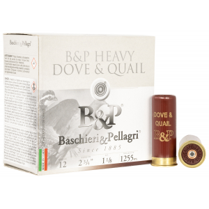 B&P 12b18d6 Dove & Quail 12 Gauge 2.75 In 1 1/8 Oz 6 Shot 25 Per Box/ 10 Cs