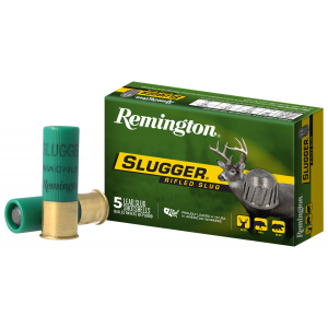REMINGTON Ammunition 20270 Slugger 12 Gauge 3 In 1 Oz Rifled Slug Shot 5 Per Box/ 50 Cs