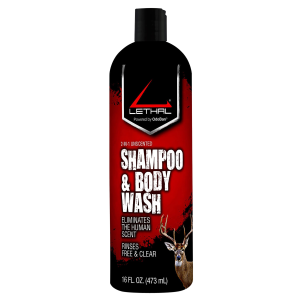 Lethal 94256716Z Shampoo/Body Wash Odor Eliminator Odorless Scent Concentrate 16 oz Squeeze Bottle