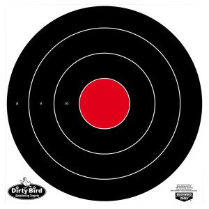 Birchwood Casey 35185 Dirty Bird 17.25 in Bullseye Tagboard Hanging Black/White 5 Pack