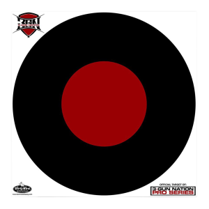 Birchwood Casey 35187 Dirty Bird 3-Gun Nation Circle Paper Hanging 17.25 in Black/Red 5 Pack