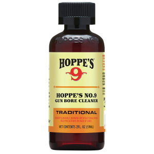 Hoppe's 902 No. 9 Bore Cleaner Removes Carbon Powder & Lead Fouling Child Proof Cap 2 oz. Bottle 10 Per Pack
