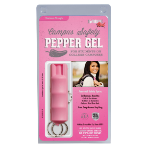 Sabre Campus Safety Pepper Spray, Gel, .54oz, Pink HC-14-CPG-PK-US