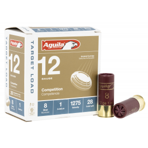 AGUILA 1chb1328 Target Load Competition 12 Gauge 2.75 In 1 Oz 8 Shot 25 Per Box/ 10 Cs