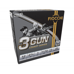 FIOCCHI 12dl3g75 3-gun Match Legacy Series 12 Gauge 2.75 In 1 Oz 7.5 Shot 25 Per Box/ 10 Cs