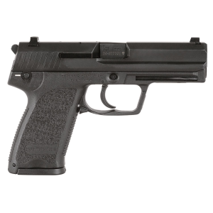 H&K 81000332 USP V1 9mm Luger 10+1 3.58 in Black, Polygonal, Rifled Barrel, Black Serrated Slide, Black Polymer Frame w/Serrated Trigger Guard Black Polymer Grips Right Hand, Pistol