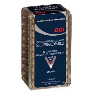 CCI Segmented Hp Subsonic Ammunition, 22 Long Rifle | 0074