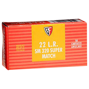 Fiocchi 22SM320 Exacta Super Match 22LR 40gr Round Nose 50 Per Box/100 Case Rimfire Ammunition - Fiocchi